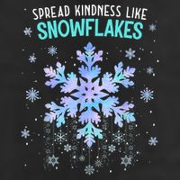 Spread Kindness Like Snowflakes Christmas Teacher Unity Day 7 Panel Mesh Trucker Snapback Hat