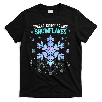 Spread Kindness Like Snowflakes Christmas Teacher Unity Day T-Shirt
