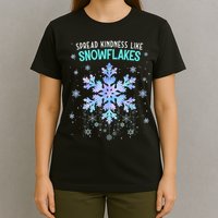 Spread Kindness Like Snowflakes Christmas Teacher Unity Day T-Shirt