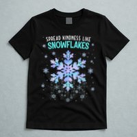 Spread Kindness Like Snowflakes Christmas Teacher Unity Day T-Shirt
