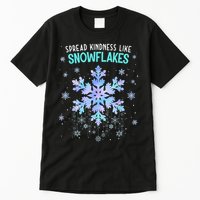 Spread Kindness Like Snowflakes Christmas Teacher Unity Day Tall T-Shirt