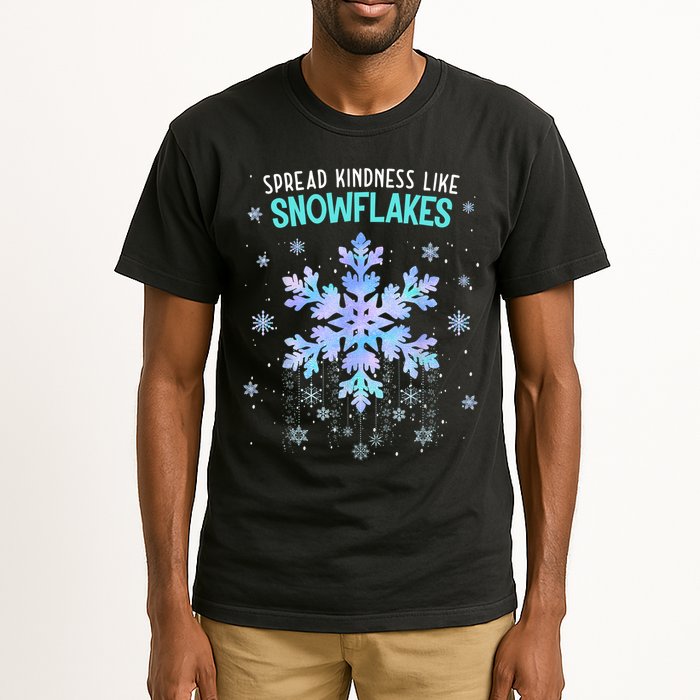 Spread Kindness Like Snowflakes Christmas Teacher Unity Day Tall T-Shirt