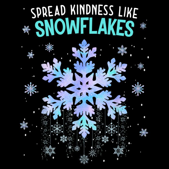 Spread Kindness Like Snowflakes Christmas Teacher Unity Day Impact Tech Backpack