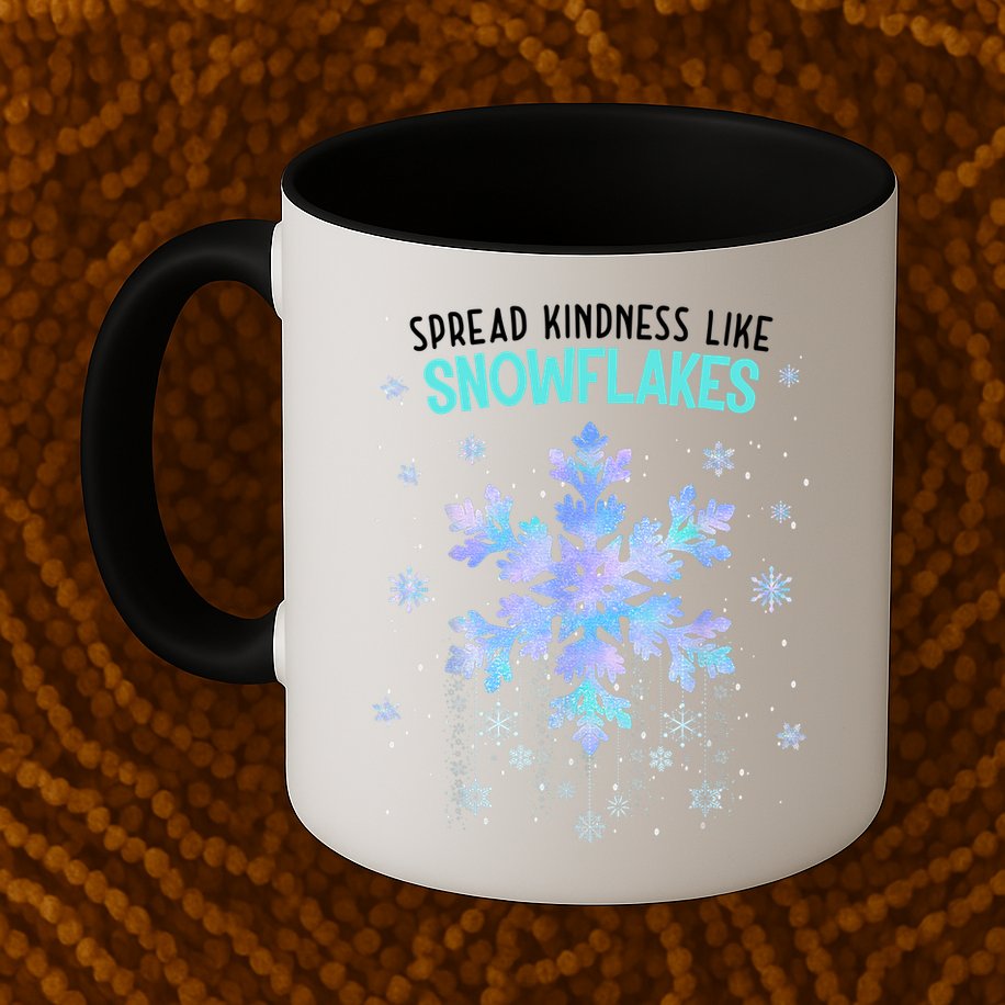 Spread Kindness Like Snowflakes Christmas Teacher Unity Day Mug