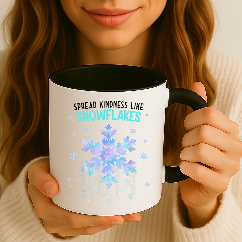 Spread Kindness Like Snowflakes Christmas Teacher Unity Day Mug
