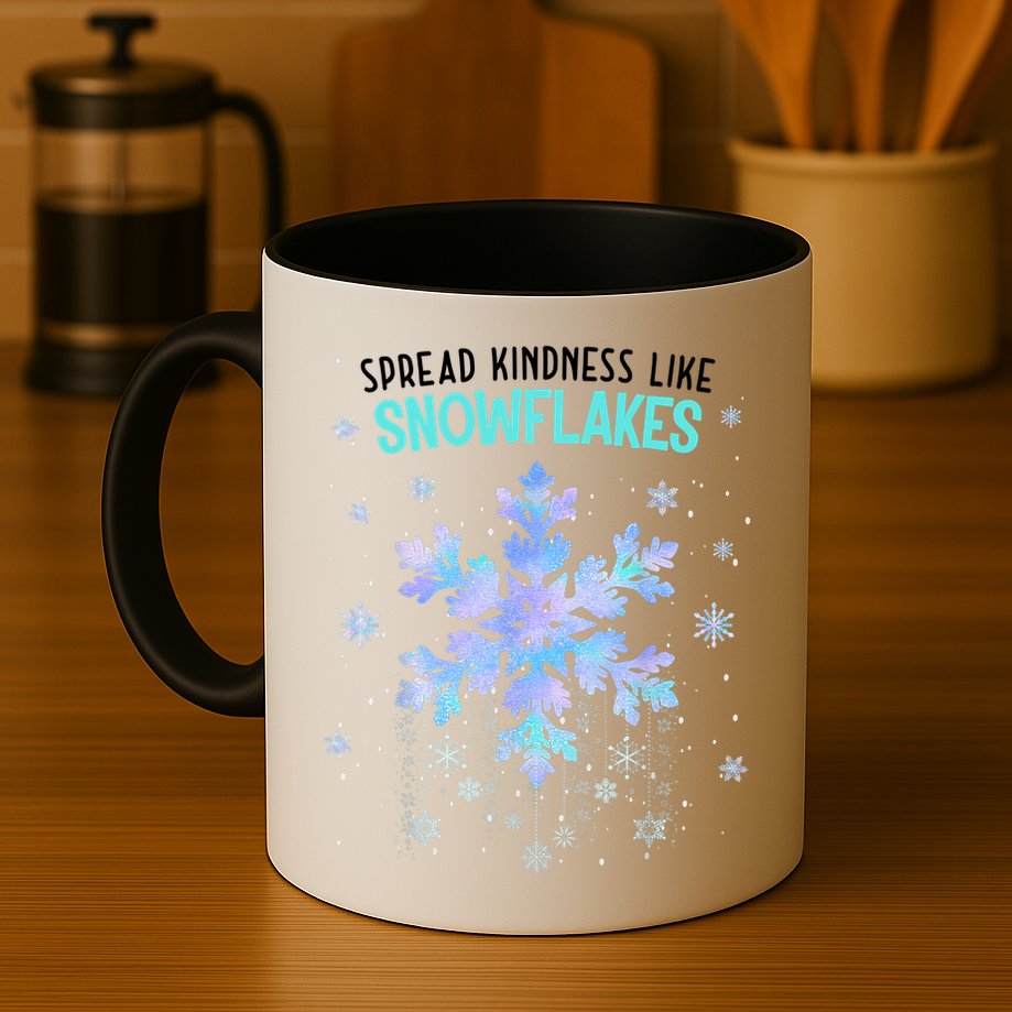 Spread Kindness Like Snowflakes Christmas Teacher Unity Day Mug