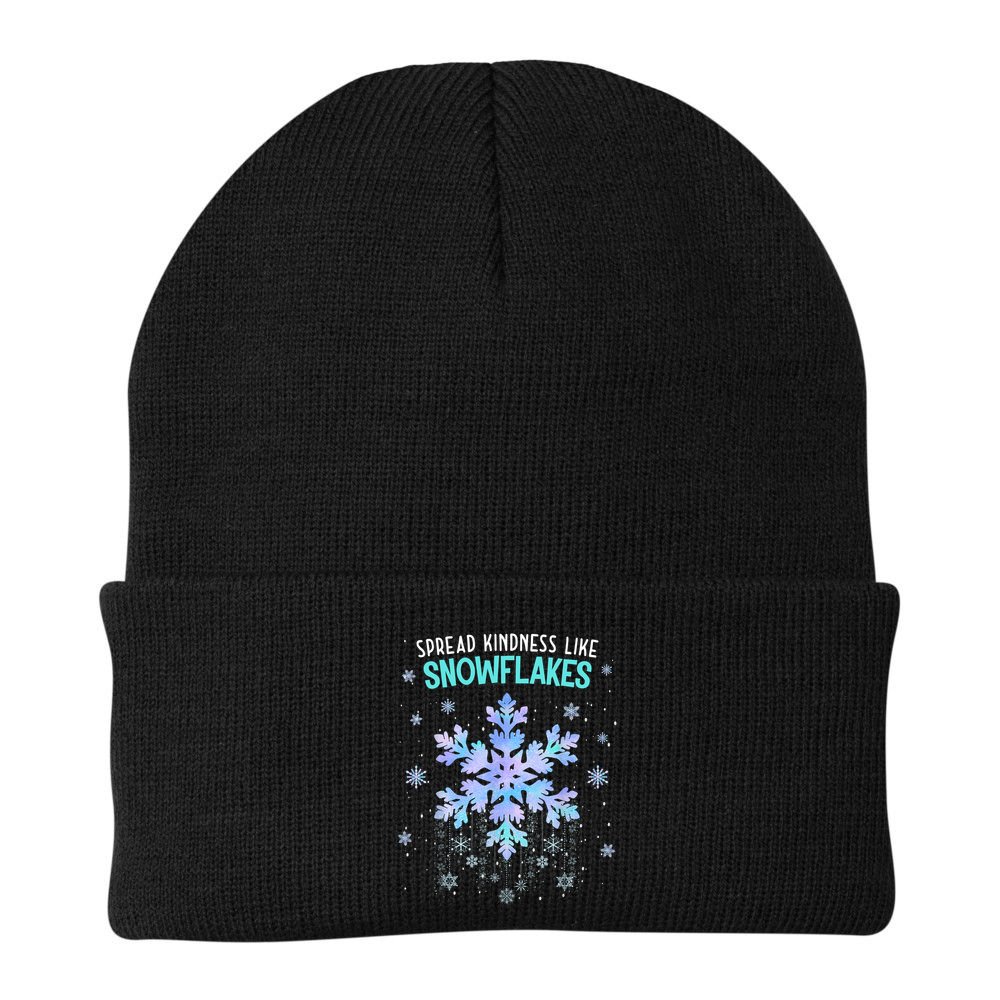 Spread Kindness Like Snowflakes Christmas Teacher Unity Day Beanie