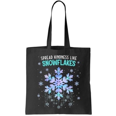 Spread Kindness Like Snowflakes Christmas Teacher Unity Day Bag