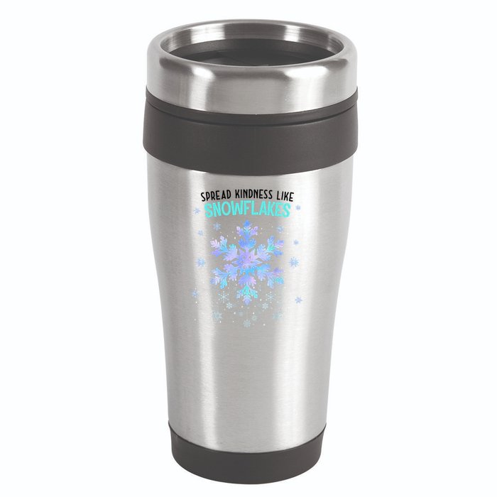 Spread Kindness Like Snowflakes Christmas Teacher Unity Day 16oz Travel Tumbler