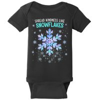 Spread Kindness Like Snowflakes Christmas Teacher Unity Day Baby Bodysuit