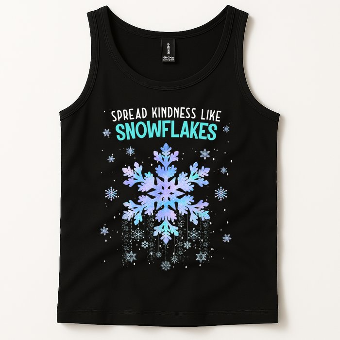 Spread Kindness Like Snowflakes Christmas Teacher Unity Day Tank Top