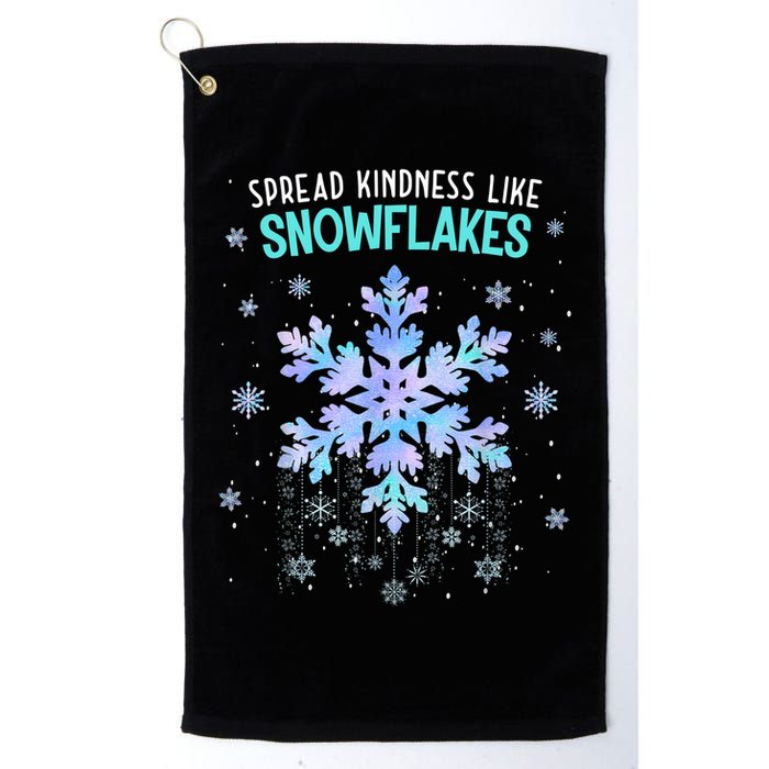 Spread Kindness Like Snowflakes Christmas Teacher Unity Day Golf Towel