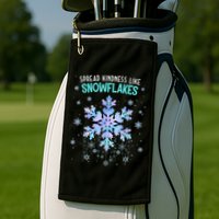 Spread Kindness Like Snowflakes Christmas Teacher Unity Day Golf Towel