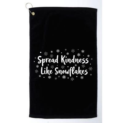 Spread Kindness Like Snowflakes Unspirational Positive Xmas Gift Golf Towel