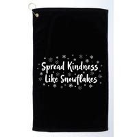 Spread Kindness Like Snowflakes Unspirational Positive Xmas Gift Golf Towel
