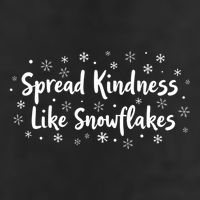 Spread Kindness Like Snowflakes Unspirational Positive Xmas Gift Golf Towel