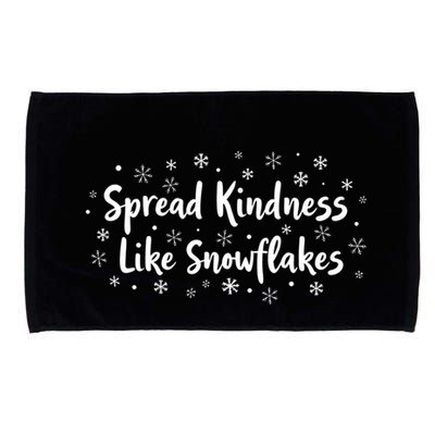 Spread Kindness Like Snowflakes Unspirational Positive Xmas Gift Microfiber Hand Towel