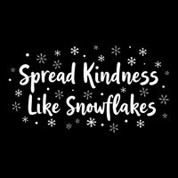 Spread Kindness Like Snowflakes Unspirational Positive Xmas Gift Wool Snapback Cap