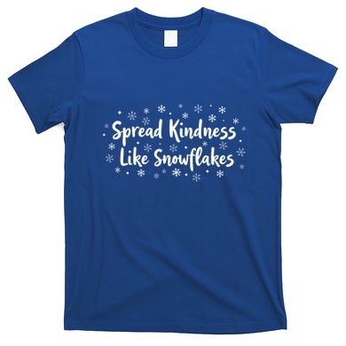 Spread Kindness Like Snowflakes Unspirational Positive Xmas Gift T-Shirt