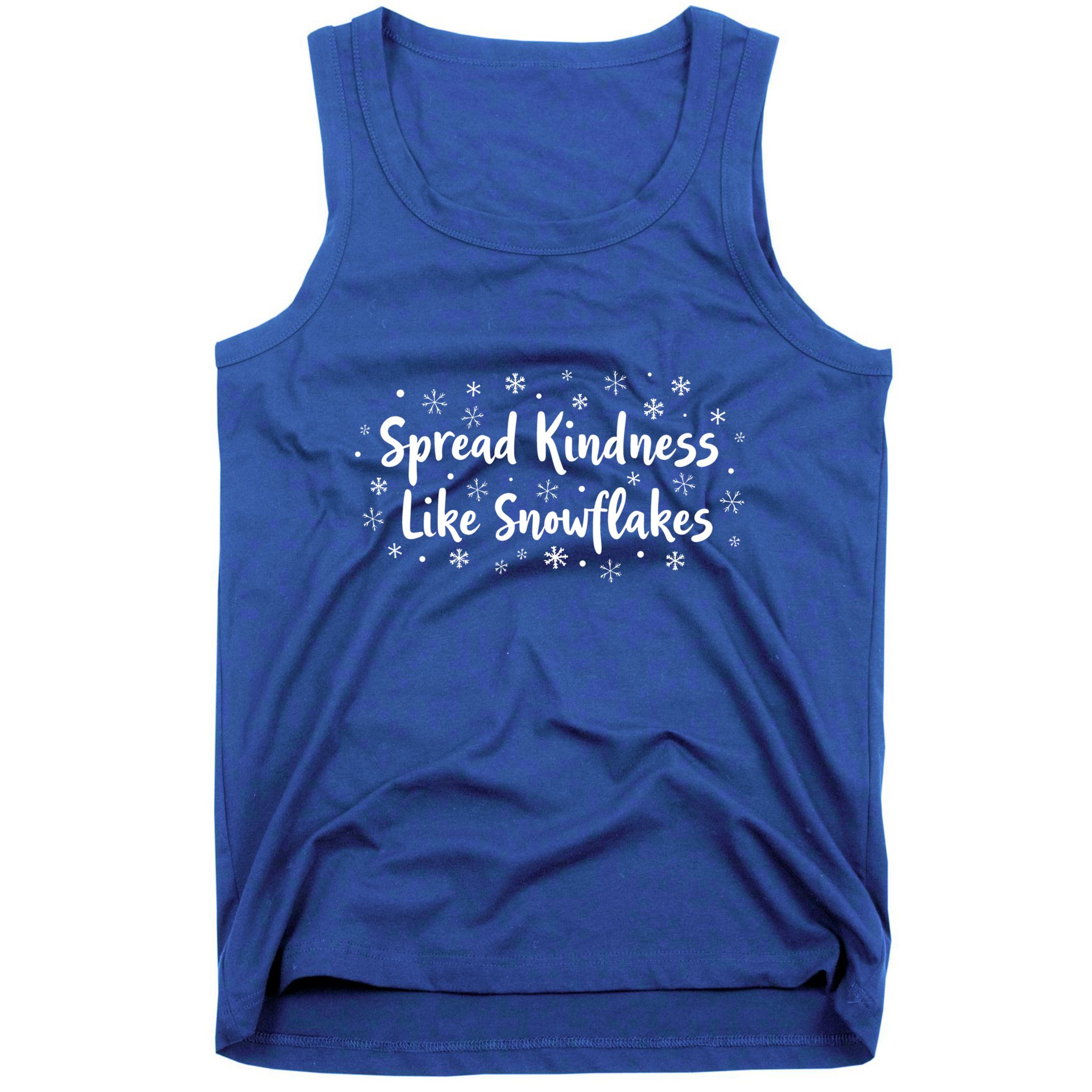 Spread Kindness Like Snowflakes Unspirational Positive Xmas Gift Tank Top