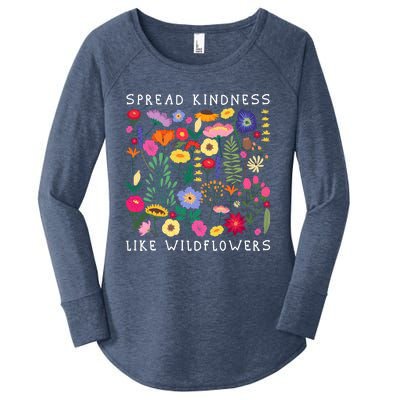 SPREAD KINDNESS LIKE WILDFLOWERS Love Happiness Flowers Women's Perfect Tri Tunic Long Sleeve Shirt