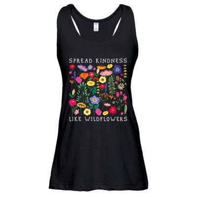 SPREAD KINDNESS LIKE WILDFLOWER Happiness Girlfriend Flower Ladies Essential Flowy Tank