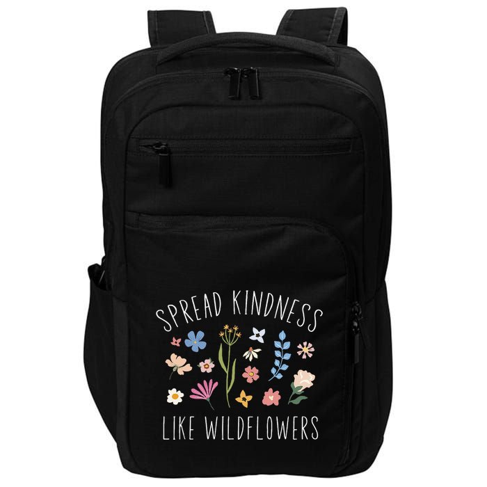 Spread Kindness Like Wildflowers Boho Inspirational Impact Tech Backpack