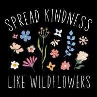 Spread Kindness Like Wildflowers Boho Inspirational Impact Tech Backpack