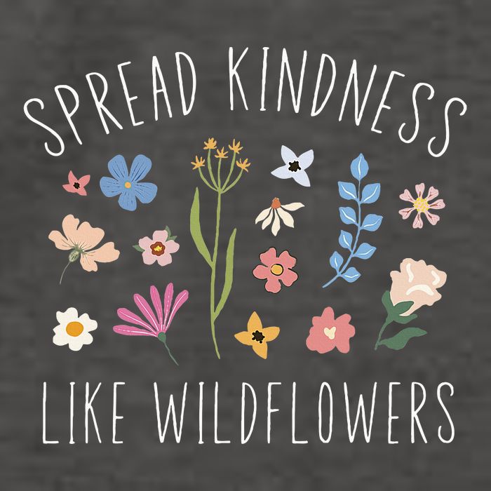 Spread Kindness Like Wildflowers Boho Inspirational Vector Backpack