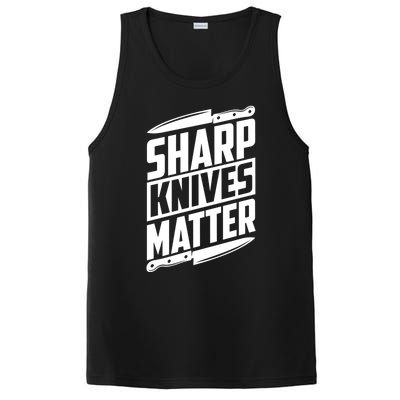 Sharp Knives Matter Butcher Gift PosiCharge Competitor Tank