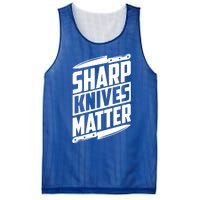 Sharp Knives Matter Butcher Gift Mesh Reversible Basketball Jersey Tank