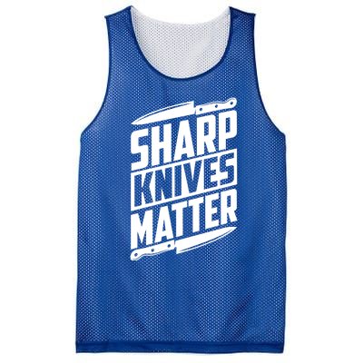 Sharp Knives Matter Butcher Gift Mesh Reversible Basketball Jersey Tank