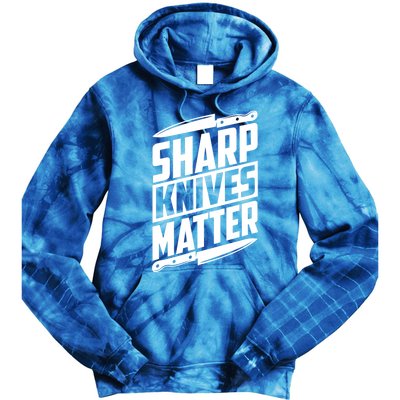 Sharp Knives Matter Butcher Gift Tie Dye Hoodie