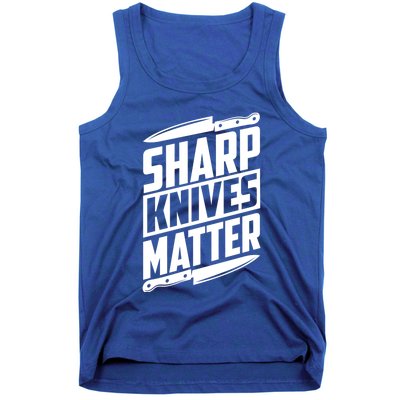 Sharp Knives Matter Butcher Gift Tank Top