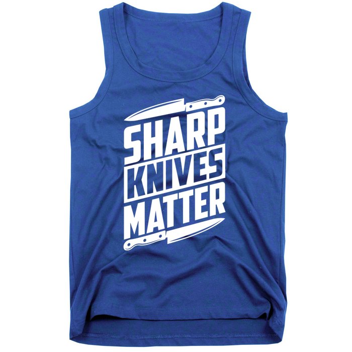 Sharp Knives Matter Butcher Gift Tank Top