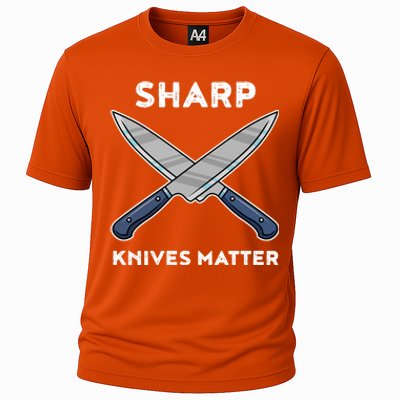 Sharp Knives Matter Gift Cooling Performance Crew T-Shirt