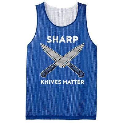 Sharp Knives Matter Gift Mesh Reversible Basketball Jersey Tank