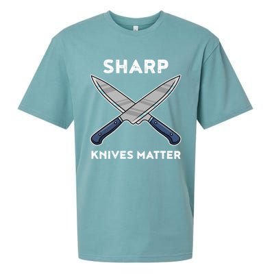 Sharp Knives Matter Gift Sueded Cloud Jersey T-Shirt