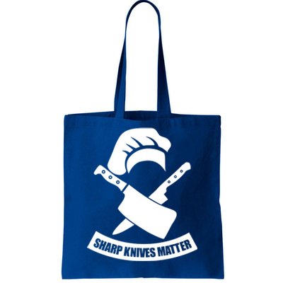 Sharp Knives Matter Funny Culinary Chef Funny Gift For Cooks Cool Gift Tote Bag