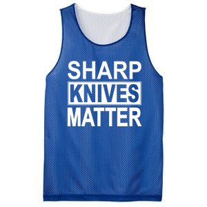 Sharp Knives Matter Cute Gift Mesh Reversible Basketball Jersey Tank