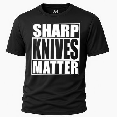 Sharp Knives Matter Funny Chef Cook Gift Performance Shirt