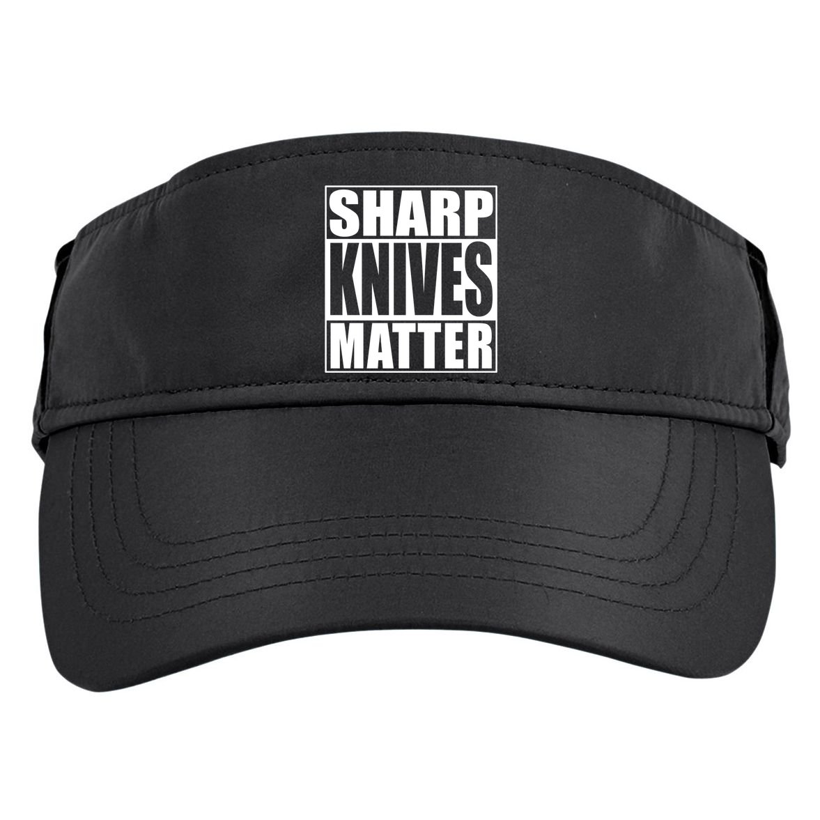Sharp Knives Matter Funny Chef Cook Gift Adult Drive Performance Visor