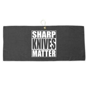 Sharp Knives Matter Funny Chef Cook Gift Large Microfiber Waffle Golf Towel