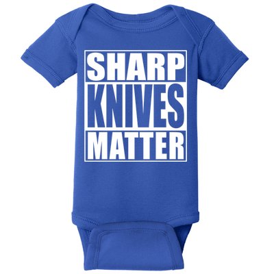 Sharp Knives Matter Funny Chef Cook Gift Baby Bodysuit