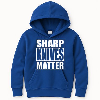 Sharp Knives Matter Funny Chef Cook Gift Kids Hoodie