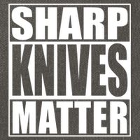 Sharp Knives Matter Funny Chef Cook Gift Cotton Canvas Backpack