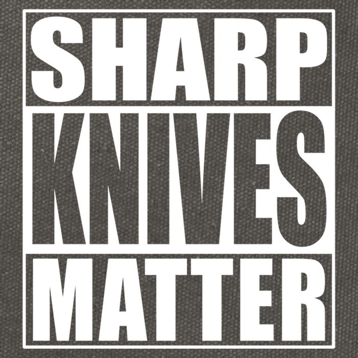 Sharp Knives Matter Funny Chef Cook Gift Cotton Canvas Backpack