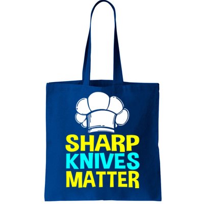 Sharp Knives Matter Chef Cook Cooking Funny Gift Gift Tote Bag