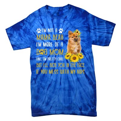 Sunflower Keeshond Mom Mothers Day Dog Mom Cool Gift Tie-Dye T-Shirt