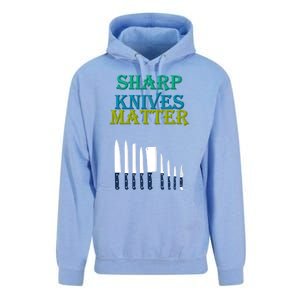 Sharp Knives Matter Cooking Novelty Funny Gift Unisex Surf Hoodie